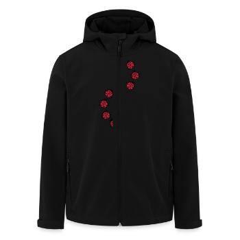 Ladybug - Men’s Recycled Softshell Jacket by Stanley/Stella - black - Front - AI Model Male 185 light (185cm)