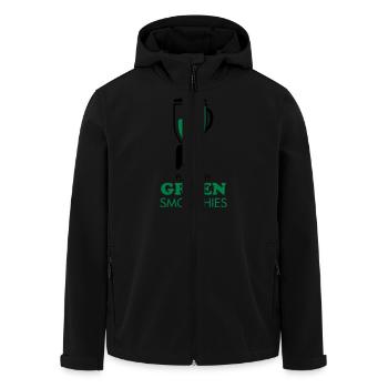 Fueled By Green Smoothies - Men’s Recycled Softshell Jacket by Stanley/Stella - black - Front - AI Model Male 185 light (185cm)