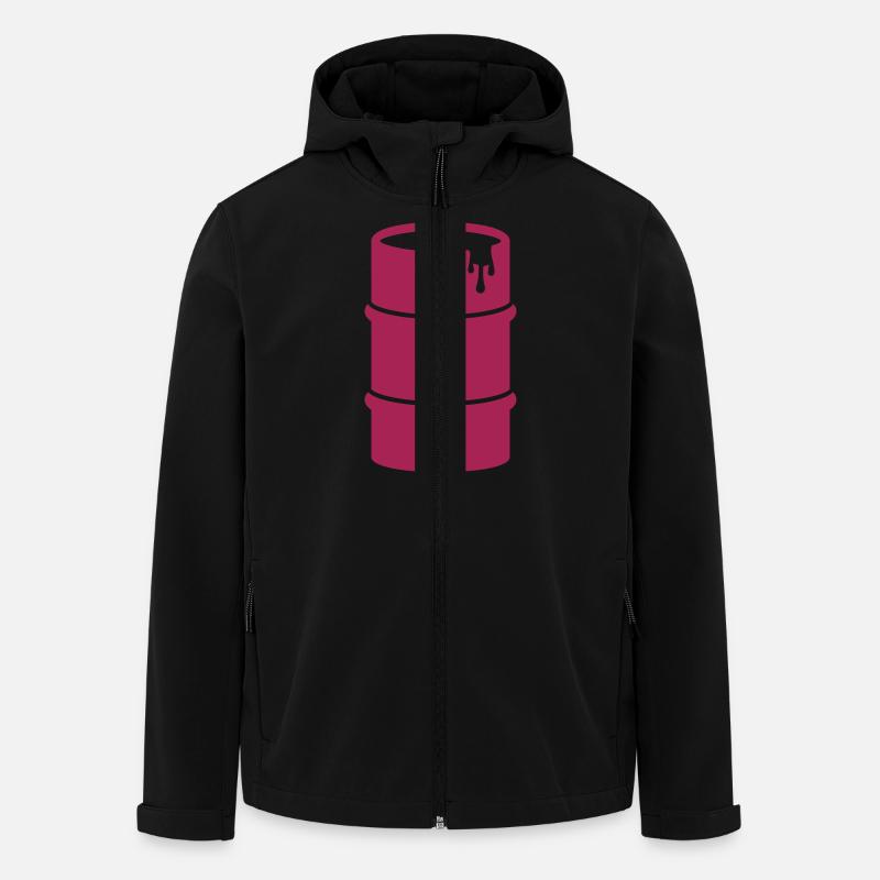 Barrel - Men’s Recycled Softshell Jacket by Stanley/Stella - black