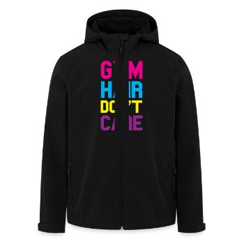 Gym - Recycelte Männer Softshell-Jacke von Stanley/Stella - Schwarz - Vorne - AI Model Male 185 light (185cm)