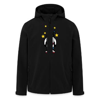 Astronaut - Recycelte Männer Softshell-Jacke von Stanley/Stella - Schwarz - Vorne - AI Model Male 185 light (185cm)