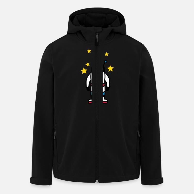 Astronaut - Recycelte Männer Softshell-Jacke von Stanley/Stella - Schwarz