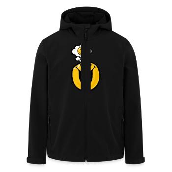 Smiley Love Infatuation - Recycelte Männer Softshell-Jacke von Stanley/Stella - Schwarz - Vorne - AI Model Male 185 light (185cm)