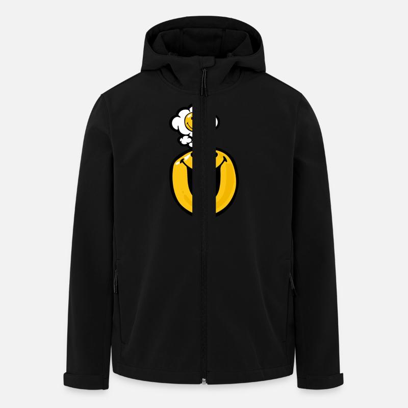 Smiley Love Infatuation - Veste softshell homme en polyester recyclé Stanley/Stella - noir
