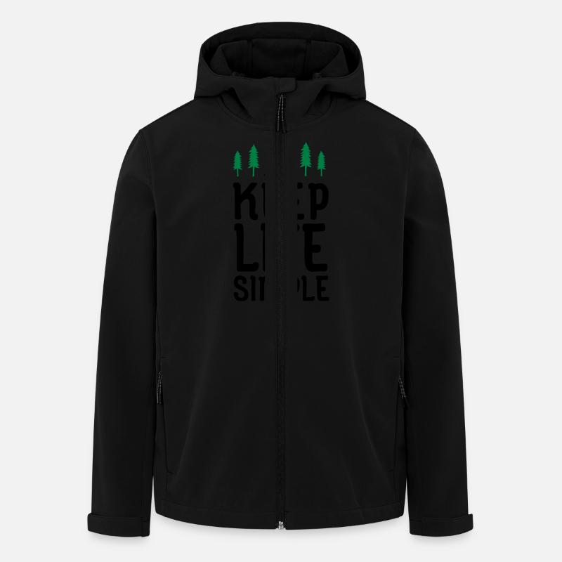 Keep Life Simple - Men’s Recycled Softshell Jacket by Stanley/Stella - black
