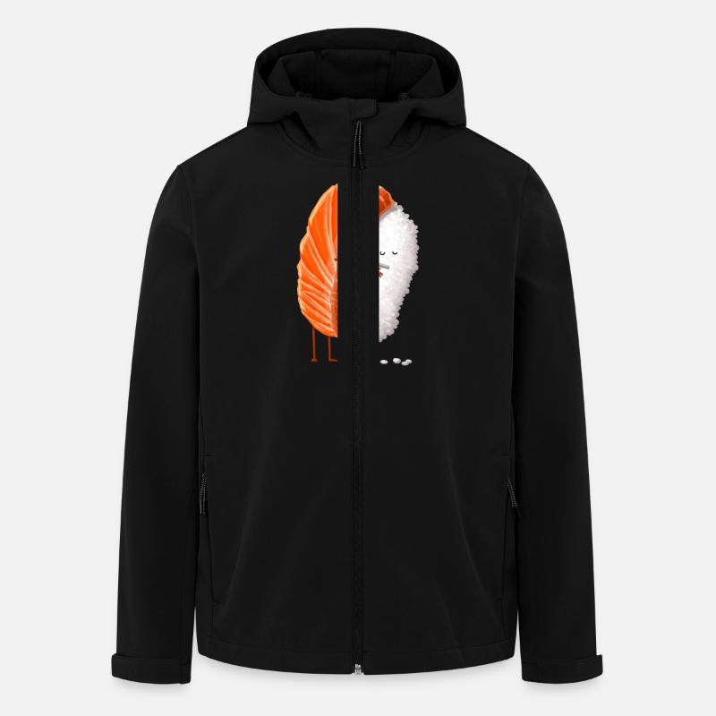 Sushi Hug - Men’s Recycled Softshell Jacket by Stanley/Stella - black