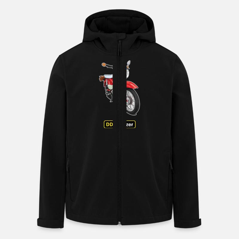 Étoile (rouge) // Illustration - Veste softshell homme en polyester recyclé Stanley/Stella - noir