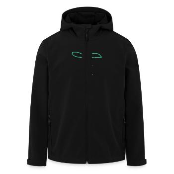 Lettrage de Jésus-Christ - Veste softshell homme en polyester recyclé Stanley/Stella - noir - Devant - AI Model Male 185 light (185cm)