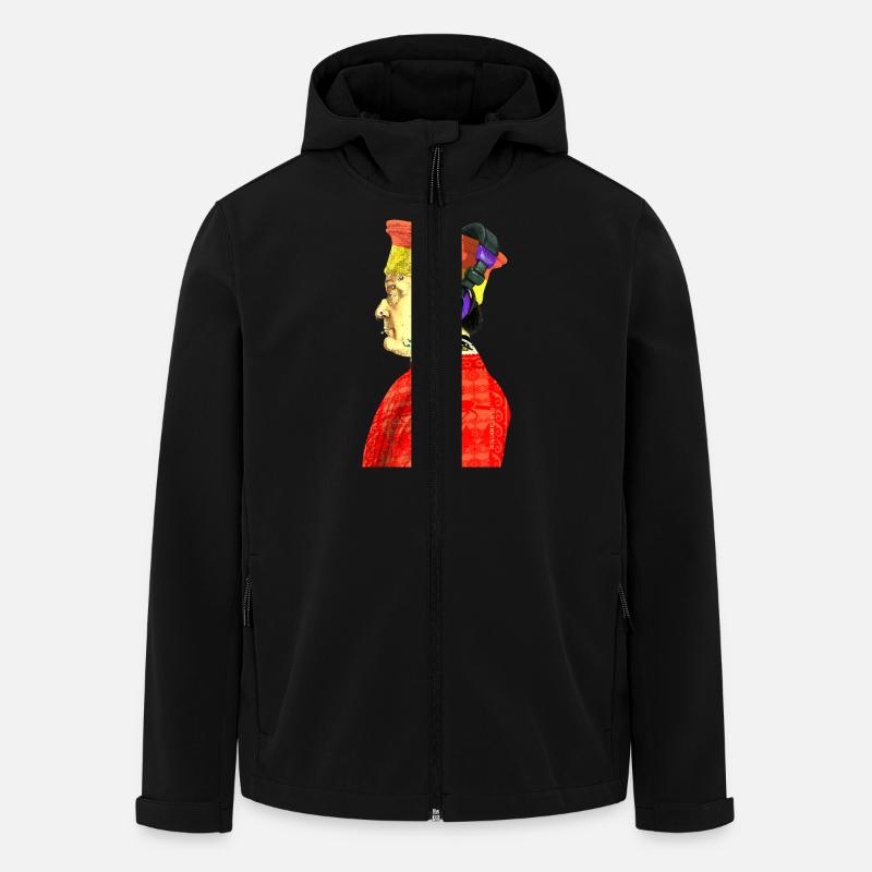 Federico da Montefeltro - Recycelte Männer Softshell-Jacke von Stanley/Stella - Schwarz