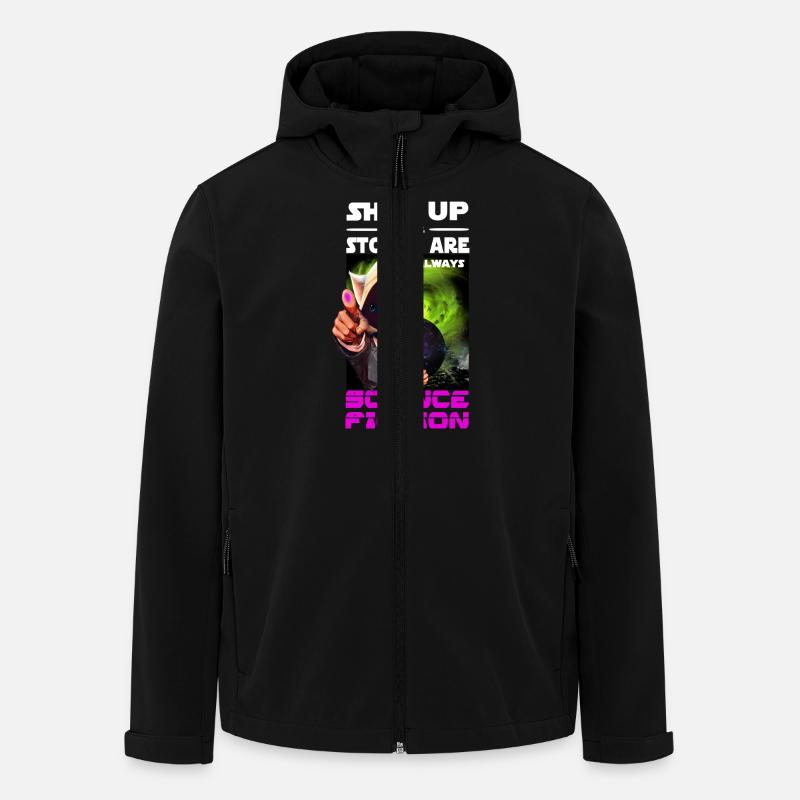 Dicton de science-fiction - Veste softshell homme en polyester recyclé Discoverer Stanley/Stella - noir