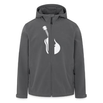 gitarre - Recycelte Männer Softshell-Jacke von Stanley/Stella - Anthrazit - Vorne - AI Model Male 185 light (185cm)