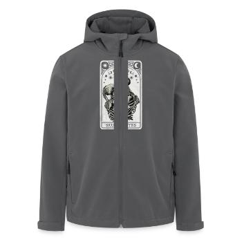 Schädel Mates Tarot - Recycelte Männer Softshell-Jacke von Stanley/Stella - Anthrazit - Vorne - AI Model Male 185 light (185cm)
