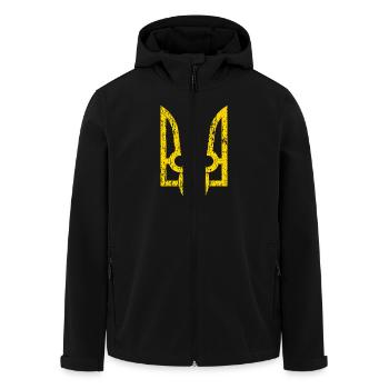 Ukrainian Trident Emblem Vintage - Veste softshell homme en polyester recyclé Stanley/Stella - noir - Devant - AI Model Male 185 light (185cm)