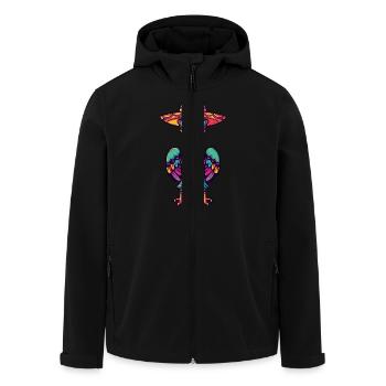Harpie oiseau sombrero - Veste softshell homme en polyester recyclé Stanley/Stella - noir - Devant - AI Model Male 185 light (185cm)
