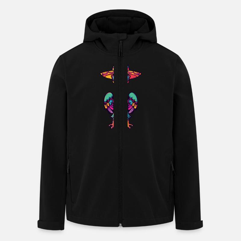 Harpie oiseau sombrero - Veste softshell homme en polyester recyclé Stanley/Stella - noir
