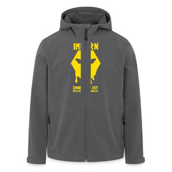 Hobbyimker Imker Bienen Flüsterer Imkern Honig - Recycelte Männer Softshell-Jacke von Stanley/Stella - Schwarz - Vorne - AI Model Male 185 light (185cm)