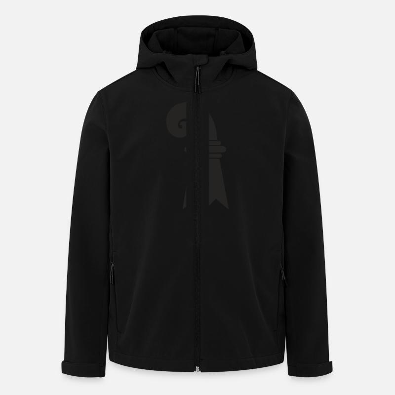 Baslerstab - Recycelte Männer Softshell-Jacke von Stanley/Stella - Schwarz