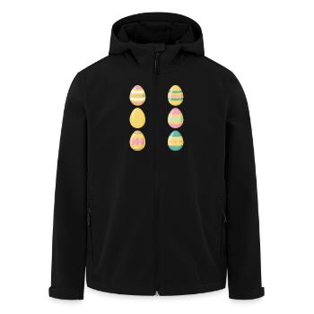 Ostereier - Recycelte Männer Softshell-Jacke von Stanley/Stella - Schwarz - Vorne - AI Model Male 185 light (185cm)