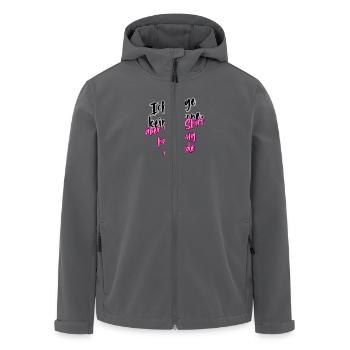 Ich trage keine Krone - Recycelte Männer Softshell-Jacke von Stanley/Stella - Schwarz - Vorne - AI Model Male 185 light (185cm)