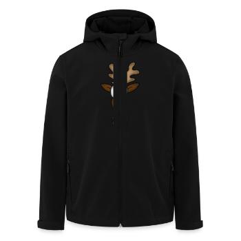 Rentier - Recycelte Männer Softshell-Jacke von Stanley/Stella - Schwarz - Vorne - AI Model Male 185 light (185cm)