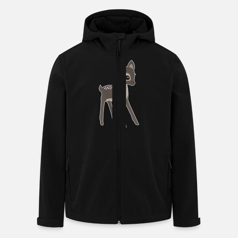 Reh - Recycelte Männer Softshell-Jacke von Stanley/Stella - Schwarz