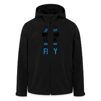 Awesome At Fifty - Recycelte Männer Softshell-Jacke von Stanley/Stella - Schwarz - Vorne - AI Model Male 185 light (185cm)