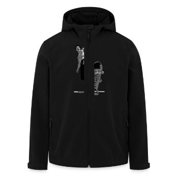 skate - Veste softshell homme en polyester recyclé Stanley/Stella - noir - Devant - AI Model Male 185 light (185cm)
