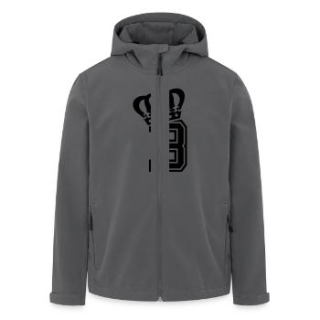 Buchstabe B - Recycelte Männer Softshell-Jacke von Stanley/Stella - Schwarz - Vorne - AI Model Male 185 light (185cm)