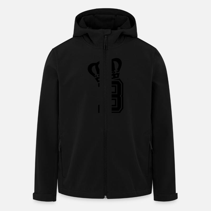 Letter B - Men’s Recycled Softshell Jacket by Stanley/Stella - black