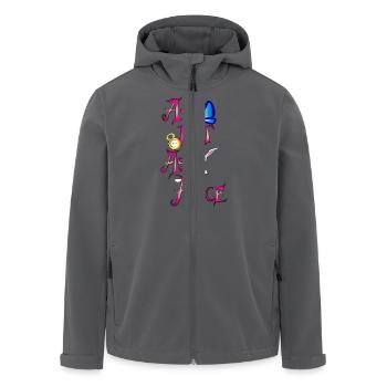 aussi perdu que alice - Veste softshell homme en polyester recyclé Stanley/Stella - noir - Devant - AI Model Male 185 light (185cm)