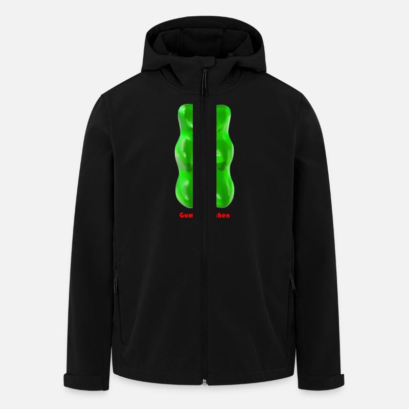 Gummibärchen - Recycelte Männer Softshell-Jacke von Stanley/Stella - Schwarz