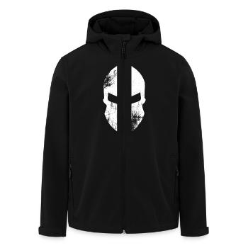 Spartan Helmet - Recycelte Männer Softshell-Jacke von Stanley/Stella - Schwarz - Vorne - AI Model Male 185 light (185cm)