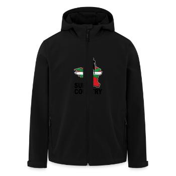basque surfing country 02 - Veste softshell homme en polyester recyclé Stanley/Stella - noir - Devant - AI Model Male 185 light (185cm)