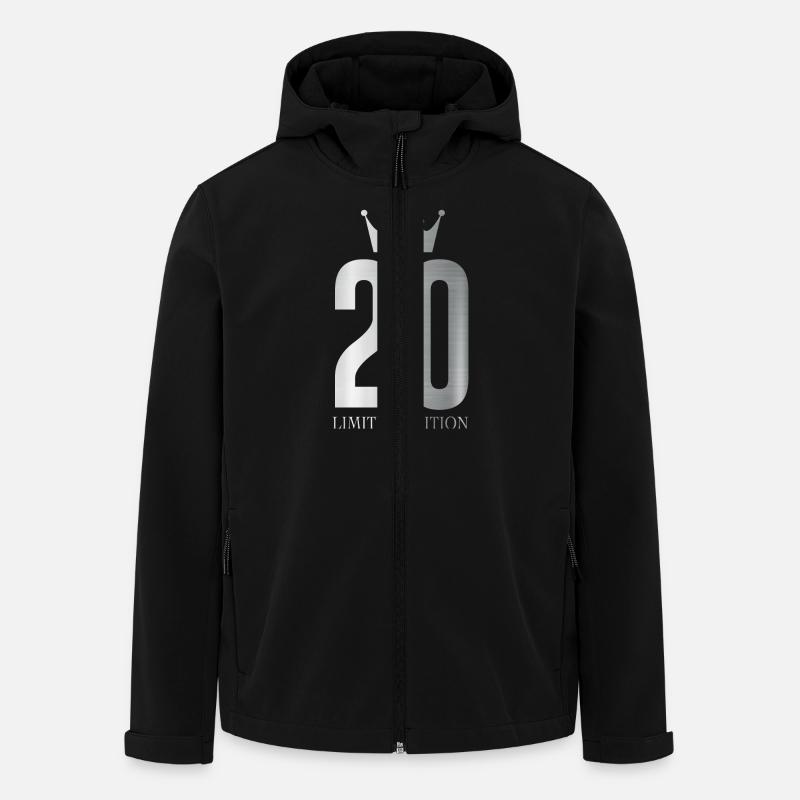 20th Birthday Gift - Men’s Recycled Softshell Jacket by Stanley/Stella - black