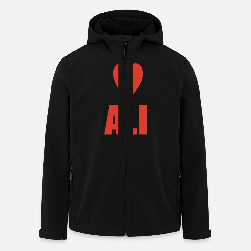 Une question de cœur Bali - Veste softshell homme en polyester recyclé Stanley/Stella - noir