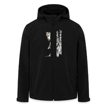 Barbarossa: "I'll be back" - Men’s Recycled Softshell Jacket by Stanley/Stella - black - Front - AI Model Male 185 light (185cm)