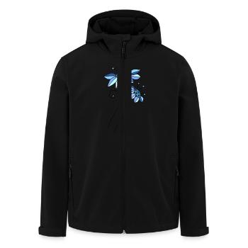 Fleur - Veste softshell homme en polyester recyclé Stanley/Stella - noir - Devant - AI Model Male 185 light (185cm)