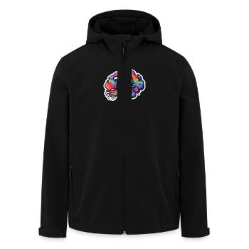Color Zodiac: Jungfrau - Recycelte Männer Softshell-Jacke von Stanley/Stella - Schwarz - Vorne - AI Model Male 185 light (185cm)