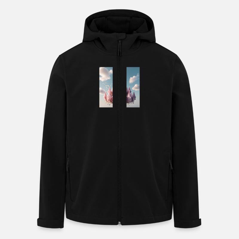 Schloss - Recycelte Männer Softshell-Jacke von Stanley/Stella - Schwarz