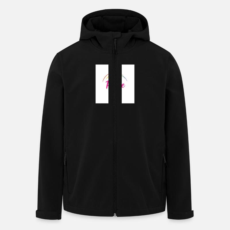 Pride - Recycelte Männer Softshell-Jacke von Stanley/Stella - Schwarz