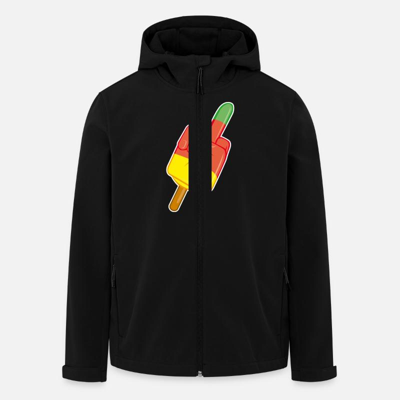 stinkefinger - Recycelte Männer Softshell-Jacke von Stanley/Stella - Schwarz