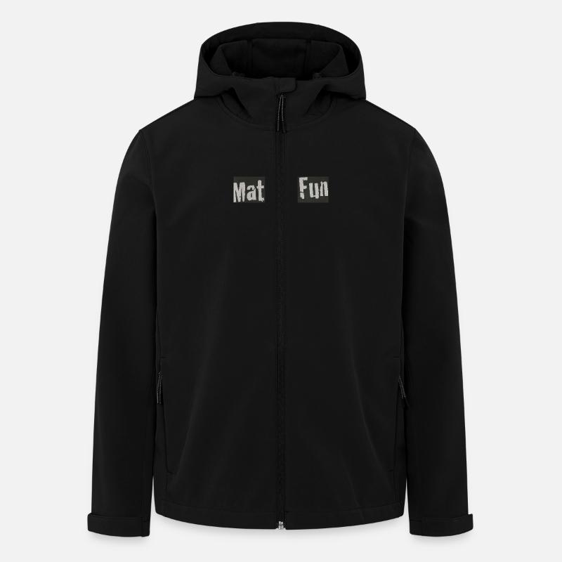 Matsch Fun - Recycelte Männer Softshell-Jacke von Stanley/Stella - Schwarz
