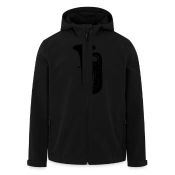 Tuba - Recycelte Männer Softshell-Jacke von Stanley/Stella - Schwarz - Vorne - AI Model Male 185 light (185cm)