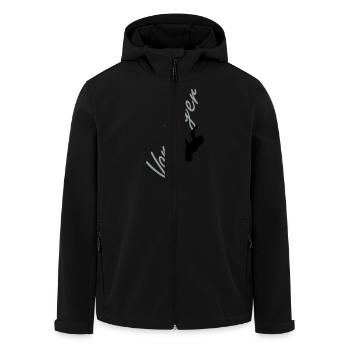 Lead grimpeur - Veste softshell homme en polyester recyclé Stanley/Stella - noir - Devant - AI Model Male 185 light (185cm)