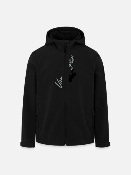 Lead climber - Men’s Recycled Softshell Jacket by Stanley/Stella - black