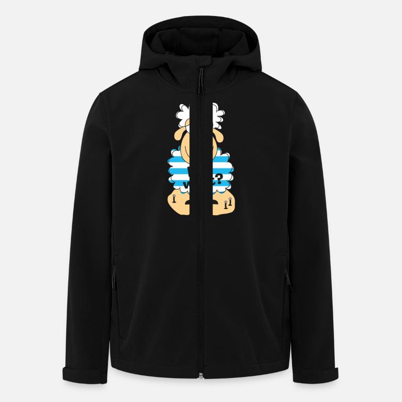 Iss watt? - Recycelte Männer Softshell-Jacke von Stanley/Stella - Schwarz
