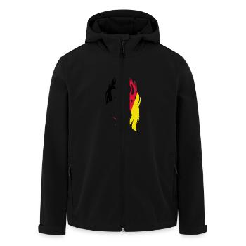 Deutsche Maid - Recycelte Männer Softshell-Jacke von Stanley/Stella - Schwarz - Vorne - AI Model Male 185 light (185cm)