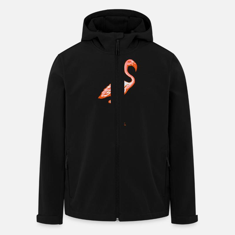 flamingo - Men’s Recycled Softshell Jacket by Stanley/Stella - black