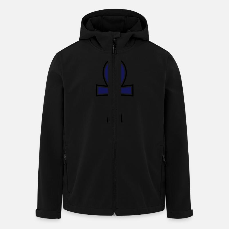 Ankh Cross__V002 - Veste softshell homme en polyester recyclé Stanley/Stella - noir
