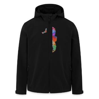 Sea Horse - Veste softshell homme en polyester recyclé Stanley/Stella - noir - Devant - AI Model Male 185 light (185cm)